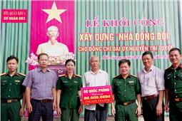 Sư đoàn 3: Khởi công xây dựng nhà đồng đội tặng hội viên phụ nữ